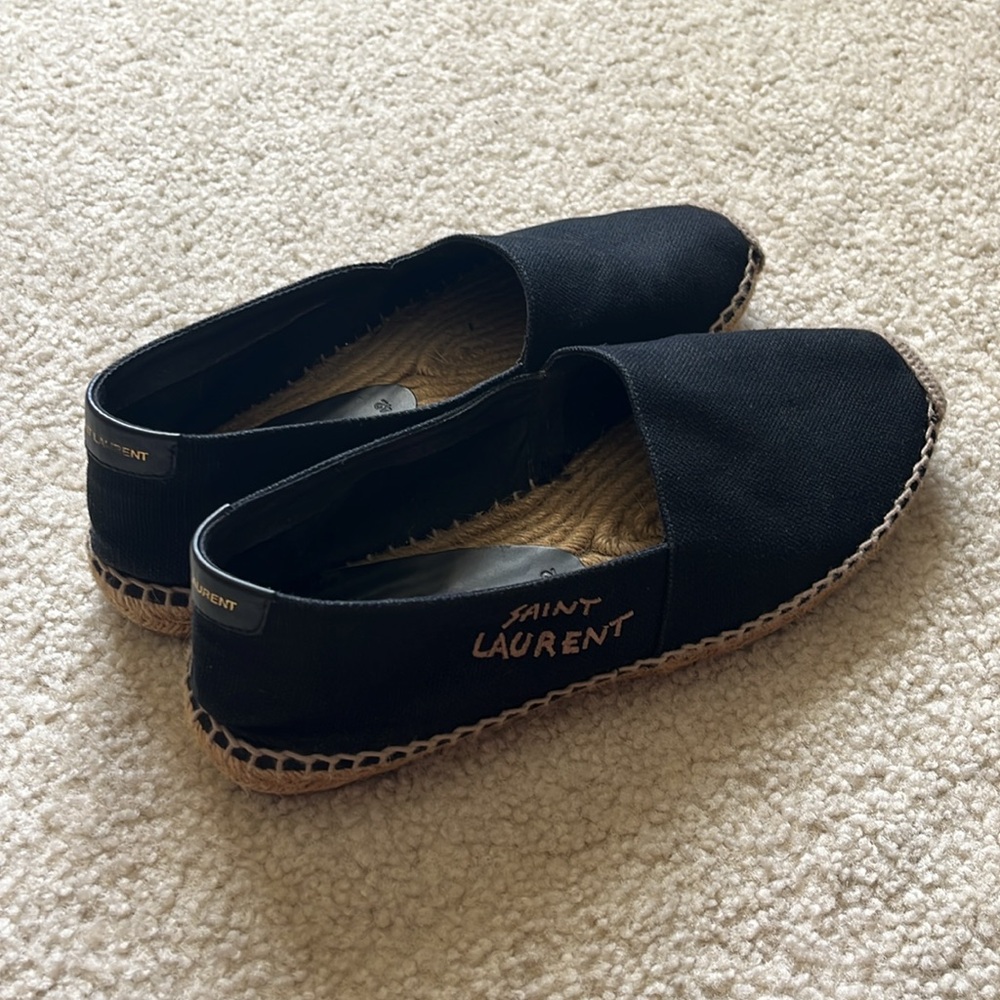 Saint Laurent Embroidered Espadrilles